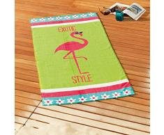 ligne dÃ©cor serviette de plage 70x150 cm eponge velours exotic style