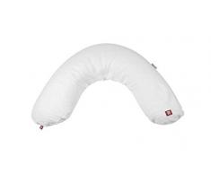 RED CASTLE, Big Flopsy, Coussin dAllaitement et de Grossesse, Oreiller Maternité, Pour Dormir et Allaiter, Soutien, Détente et Confort Optimal, Fleur de Coton, Blanc