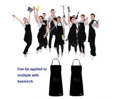 Viedouce 2 Pack Tabliers de Cuisine Etanche,Tablier Réglable avec Poches pour Cuisine Familial,Restaurant,Jardin,Barbecue,école,Café,Tablier pour Chef,Boulanger,Serveurs,Serveuse