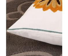Nunubee kissenbezug européen et américain rétro style shabby Industrial Coussin décoratif couverture Décoration Salon voiture de canapé, style 6 (pas de coussin) 45 x 45 cm