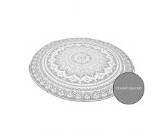 Soleil docre 403000 Drap de Plage, Coton/Eponge Microfibre, Gris, 180 cm