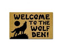 Sun & Home Custom personnalisé de porte Tapis Funny humoristique Paillasson Intérieur/de bain Décoration de la Maison Tissu non tissé antidérapant Tapis de sol, Caoutchouc, Welcome to the, 18x30 inch