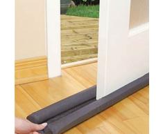 Bas de Porte Double Isolant - Boudin de porte stop froid (Gris ou Noir)