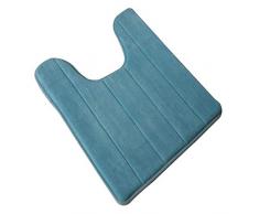 Topdo 1pcs Set de Tapis de Toilette en Forme de Tapis antidérapant pour Tapis de Salle de Bains lavables à la Machine Tapis de Salle de Bains à séchage rapide50 * 80CM