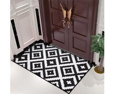 Fouriding Paillasson dentrée Imprimé Intérieur et Extérieur Tapis de Bain Carpette pour Maison Cuisine Chambre Absorbant Lavable en Machine 60 * 90cm