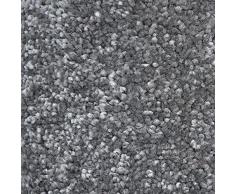 casa pura Tapis de Salon | Effet Velour : Tapis Doux | Tapis Polypropylène Résistant | Idéal Tapis Chambre | Tailles & Couleurs au Choix | Sundae - Anthracite, Tapis Carré 160x160 cm