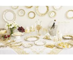 Talking Tables Party Porcelain Gold Serviettes en Papier Vintage pour Noël, Mariage et Réception ou Dîner, Doré (Paquet de 20)