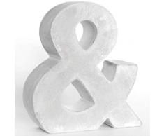 Alenio Lettres Individuelles en béton en 3D Zement Home Lettres décoratives H15 cm