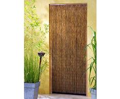 Leguana - Rideau de porte Saigon en bambou - XXL - 115 x 220 cm