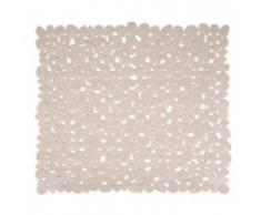 MSV Tapis de Douche PVC Galets - 53x53 cm - Beige, 100%