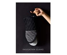Mitaines de Four Résistant à la Chaleur Gants de cuisson, isolation anti-calorique plus épaisse de silicone de catégorie comestible, appropriée au four à micro-ondes, faisant cuire Cuisson pour Barbec
