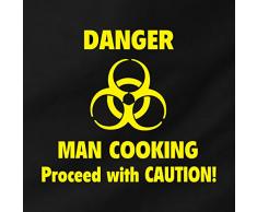 Gift House Int -Tablier et toque de cuisinier "Danger Man Cooking "