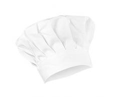 Hosaire 2Pcs Chef Chapeau en Coton Toque de Cuisinier Chapeau de Cuisine Ajustable Casquette de Travail de Restaurant pour Adultes