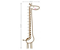 ufengke® Animal de Bande Dessinée Girafe Mignonne Toise Stickers Muraux, la Chambre des Enfants Pépinière Autocollants Amovibles