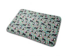 Flimy Na Tapis Tapis dintérieur/dextérieur à Fleurs pour Animaux de Compagnie Tapis