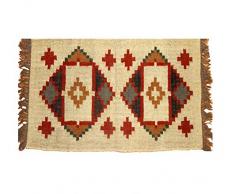 Handicraft Bazarr Grand Tapis de Salon bohème Fait à la Main - Tapis Indien Ethnique Kilim - Fait à la Main