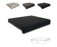 animal-design Coussin d'assise serrage Coussin disponible en différentes couleurs et tailles, Cuir synthétique, noir, Innenmaß 40