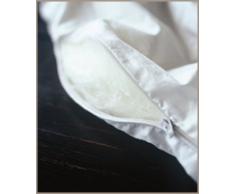 Jasmine Silk 100% mûrier Soie rempli Couette Naturelle de Duvet (220x260cm) Toute la Saison (600gm²) Anti Mites + Anti Moustiques + Anti Punaises de Lit