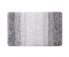 Aonewoe Tapis de Bain Anti-Glissant Antibacterienne Microfibre Carpette Souple pour Salle de Bain (Marron, 40x60cm)