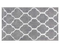 Homcomodar Tapis de Bain en Microfibre Tapis de Bain Doux et Absorbant de Salle de Bain Tapis de Bain antidérapant Lavable de Bain Douche Tapis pour Salle de Bain(Gris, 70×120cm)