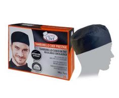 20 Tambourin Toque hauteur 8 Grand Chef fermé TNT viscose réglable Noir