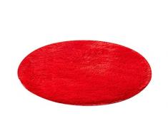 PengGengA Tapis Rond Anti-Dérapant Décor Chambre Et Salon Rouge 120 * 120CM