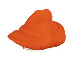 Coussin de nuque avec col montant - orange - Coussin aux graines de colza - Bouillotte micro-ondes - Coussin épaules et cou