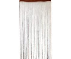 Deichflausen Rideaux de Jardin 100 x 200 cm avec Perles Marron