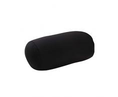 Microbilles col roulé oreiller Voyage Bonnet oreiller microbille Bolster Soutien lombaire Retour Coussin Coussins Voyage Massage Sellette Colonne (Noir) Très durable de la literie et la literie