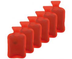 Chauffe-mains heizpad firebag lot de 6 bouillottes - rouge