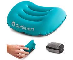 Outsmart Oreiller de Camping Gonflable | Imperméable, léger et Confortable pour la randonnée, Le Camping, la Chasse et la pêche | 78 grammes