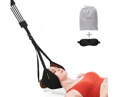 Coussin De Traction Cervicale,Mercase Hamac de Cou Cervicale Hamac Massage pour le Soulagement de la Douleur au Cou et Aux éPaules, la Relaxation Musculaire et les Maux de TêTe
