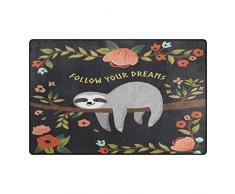 WowPrint Tapis Humoristique Lavable léger pour Cuisine, Salle à Manger, Salon, Chambre à Coucher, décoration intérieure, 78 x 50 cm, Multicolore, 78 x 50 cm