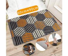 E-MANIS Paillasson,Déco Tapis Graphic Home Paillasson,Intérieur Extérieur Imperméable,antidérapant Lavable Absorbez Rapidement lhumidité et résistez à la saleté Tapis 60x90 cm
