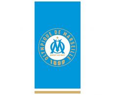 OLYMPIQUE MARSEILLAIS Drap Plage 75X150 Om Equipe, 100Pourcent_Coton, Bleu, 75 x 150