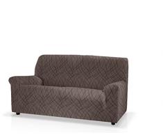 Housse de canapé élastique Mercurio Taille 3 places (de 165 à 205 cm), Couleur Gris (plusieurs couleurs disponibles)