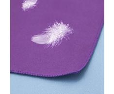 Decocasa Grande Serviette de Sport en Microfibre légère et absorbante Violet 75 x 130 cm