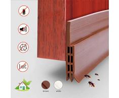 YIAHIC Calfeutrer Bas de Porte, Bande dEtanchéité en Silicone Souple, Adhésif Imperméable à leau Isolement du Bruit du Passage dair Anti Souris Cafard pour Les Fissures et Les espaces