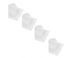 Linge de table Nappe Blanc 12 x Serviettes 50 x 50 cm à bord atlas 100% coton damas Tablecloths de decohom Ete xtil