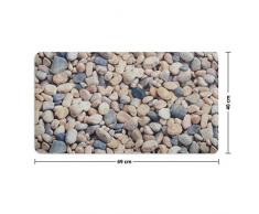 Tapis de fond de bain casa pura® Stone antidérapant | pour douche et baignoire, 3 tailles | sans PVC/latex, antiglisse | 69x40cm (rectangulaire)