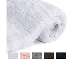 Lifewit Tapis de Bain Absorbant Antidérapant 80cm * 50cm Extra Epais Tapis de Douche Microfibre de Chenille pour Salle de Bain