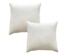 Mack Oreillers Lot de 2 Plumes Oreillers 40 x 40cm Poids du Remplissage par Oreiller 360g