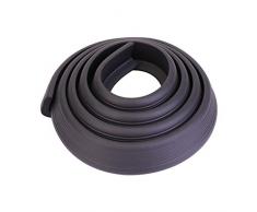 TOYANDONA 2M Rubans de Marche de Sécurité Antidérapants Marches Descalier Tapis Autocollant Bureau Garde-Coins pour Rampe Étape Meubles avec 4 M de Ruban Adhésif (Noir)