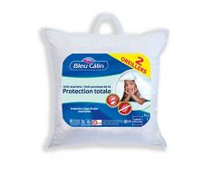 Bleu Câlin Lot de 2 Oreillers Anti-Acariens, Anti-Punaises de Lit, Greencare Ultra, Blanc, 60x60 cm, OGUH550600 LOT2