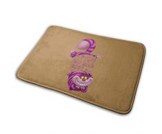 GSEGSEG Paillasson Humoristique pour intérieur Motif Chat du Cheshire Alice au Pays des Merveilles