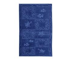 So My Home Drap de Plage XXL 100/200 / 100% Coton/Motif Tropical Marine/Fabrication Portugal