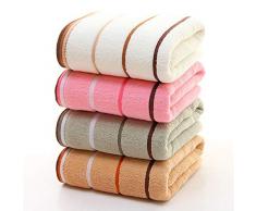 Qrity paquet de 4 essuie-mains ,100% coton serviette ( 35 x 75 cm) en quatre couleurs- Usage polyvalent pour le bain, la main, le visage, le gymnase et le spa.