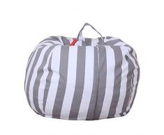 Paracity Peluche de rangement Pouf Housse - Disponible en 2 tailles et 5 motifs - Premium sur toile avec motif Lovely