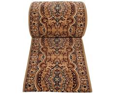 Tapis De Couloir Classique - Couleur Beige Foncé Motif Oriental - La Qualité Au Meilleur Prix - Différentes Dimensions S-XXXL 80 x 50 cm