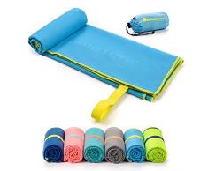 meteor Serviette Microfibre de Aussi comme Serviette de Bain Sport ou Plage de Voyage Séchage Rapide ultraléger Peu encombrant Enfants Hommes Femmes
